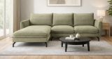 Sofa Palma in gr�n Webstoff Ecksofa 5-Sitzer 259 x 167 cm