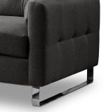 Sofa Alanto in grau Flachgewebe 2,5-Sitzer 203 cm