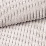 Sessel Canedo in grau-beige Cord Loungesessel 120 cm