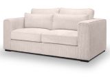 Sofa Canedo in grau-beige Cord Couch 2,5-Sitzer 200 cm