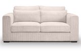 Sofa Canedo in grau-beige Cord Couch 2,5-Sitzer 200 cm