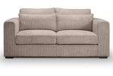 Sofa Canedo in beige-braun Cord Couch 2,5-Sitzer 200 cm