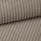 Sofa Canedo in beige-braun Cord Couch 3-Sitzer 241 cm