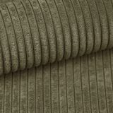 Sofa Canedo in khaki Cord Couch 2,5-Sitzer 200 cm