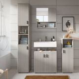 Badezimmer Kommode Livia in Kaschmir Badschrank 30 x 95 cm