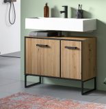 Waschbeckenunterschrank Scana in Artisan Eiche Badezimmer Unterschrank 80 cm, Soft-Close