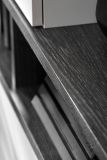 Wohnwand Askim in Kaschmir und Graphit Eiche, Schrankwand h�ngend 210 cm mit Push-to-Open