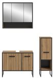 Badm�bel Set 3-teilig Scana in Artisan Eiche Badkombination 125 x 192 cm, Soft-Close