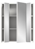 Badezimmer Spiegelschrank Talerno in Wei� 3-t�rig, Badschrank 60 x 70 cm