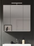 Badezimmer Spiegelschrank Talerno in Wei�, 3-t�rig 82 x 77
