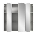 Badezimmer Spiegelschrank Talerno in Wei�, 3-t�rig 82 x 77