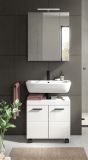 Badm�bel Set 2-teilig Talerno in Wei� Hochglanz Badkombination 60 x 191 cm