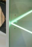 Wohnwand iLike in Hellgrau und Artisan Eiche 200 cm, inklusive LED Beleuchtung und Push-to-Open