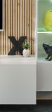 Wohnwand iLike in Hellgrau und Artisan Eiche 200 cm, inklusive LED Beleuchtung und Push-to-Open
