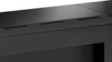 TV-Lowboard Heritage in Wotan Eiche und schwarz TV-M�bel mit Ethanol Kamin, 150 x 47 cm