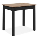 Esstisch Prag in Artisan Eiche und Schwarz 110 x 67 cm