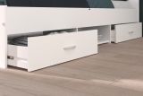 Parisot Kinder- und Jugendzimmer Mega13 in wei� Komplett-Set 2-teilig mit Stauraumbett und Kleiderschrank
