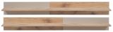 Wandboard Cathlyn in Viking Eiche und Kaschmir Wandregal mit gefr�sten Rillen 160 cm
