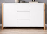 Sideboard Malta in Wei� und Artisan Eiche 120 x 88 cm