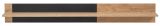 Wandboard Heron in Ribbeck Eiche und schwarz Wandregal mit gefr�sten Rillen 160 cm