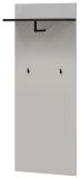 Garderobe Set Vektor in Kaschmir und schwarz Kompaktgarderobe 3-teilig mit Streifenmuster 90 x 203 cm