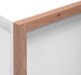 Couchtisch Malta in Wei� mit Artisan Eiche 100 x 55 cm