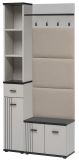 Garderobe Set Vektor in Kaschmir und schwarz Garderobenkombination 3-teilig mit Streifenmuster 90 x 203 cm