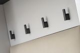 Garderobe Set Vektor in Kaschmir und schwarz Garderobenkombination 5-teilig mit Streifenmuster 180 x 203 cm