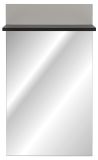 Garderobenspiegel Vektor in Kaschmir und schwarz Flurspiegel 60 x 107 cm