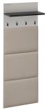 Garderobenpaneel Vektor in Kaschmir und schwarz Wandgarderobe 60 x 157 cm