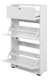 Schuhkipper Binz in Wei�, 2 Klappen und Schubkasten 58 x 111 cm