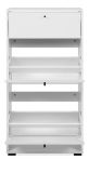 Schuhkipper Binz in Wei�, 2 Klappen und Schubkasten 58 x 111 cm