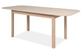 Esstisch Gilian in Samt und Riva Eiche Tisch ausziehbar 160 / 200 x 90 cm