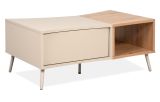Couchtisch Sena in Kaschmir und Artisan Eiche 94 x 60 cm, mit Push-to-Open