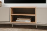 TV-Lowboard Sena in Kaschmir und Artisan Eiche 175 cm, mit Push-to-Open