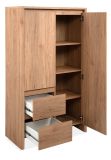 Highboard Luzern in Hickory Walnuss 86 x 140 cm