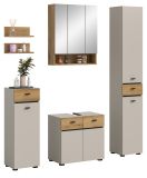 Badm�bel Set Matteo in Kaschmir und Evoke Eiche Badkombination 154 x 191 cm