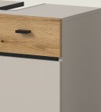 Badm�bel Set Matteo in Kaschmir und Evoke Eiche Badkombination 60 x 191 cm