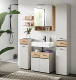 Badm�bel Set Matteo in Kaschmir und Evoke Eiche Badkombination 60 x 191 cm