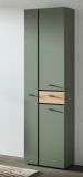Badezimmer Hochschrank Matteo in Gr�n mit Evoke Eiche 51 x 191 cm