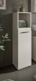 Badezimmer Kommode Cover in Kaschmir / Sand, hohe Badkommode 30 x 110 cm