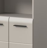 Badezimmer Kommode Cover in Kaschmir / Sand Badschrank 2-t�rig 60 x 80 cm