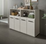 Badezimmer Kommode Cover in Kaschmir / Sand Badschrank 2-t�rig 60 x 80 cm