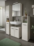 Badezimmer Spiegelschrank Cover in Kaschmir / Sand, Badschrank 3-t�rig 60 x 70 cm