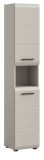 Badezimmer Hochschrank Cover in Kaschmir / Sand, 2-t�riger Badschrank 30 x 185 cm