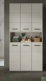 Badezimmer Hochschrank Cover in Kaschmir / Sand, 6-t�riger Mehrzweckschrank 90 x 185 cm