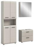 Badm�bel Set 3-teilig Cover in Kaschmir / Sand 135 x 185 cm, mit 4-t�rigem Hochschrank