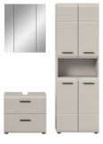 Badm�bel Set 3-teilig Cover in Kaschmir / Sand 135 x 185 cm, mit 4-t�rigem Hochschrank
