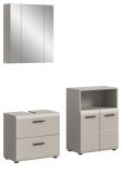 Badm�bel Set 3-teilig Cover in Kaschmir / Sand, Badkombination 135 x 185 cm