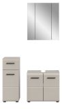 Badm�bel Set 3-teilig Cover in Kaschmir / Sand, Badkombination 105 x 185 cm